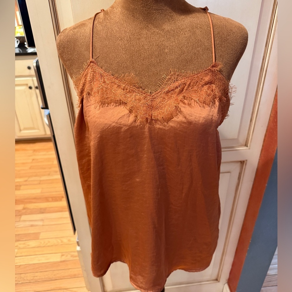 Nine West Terracotta Lace Cami Top fairycore